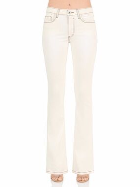 Morrison Denim The Starlet Bootcut Jeans 24 Wonderwall White Contrast Stitch